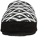 ACORN Women's Moc Slipper, Black/Cream Southwestern, Large/8-9 M US