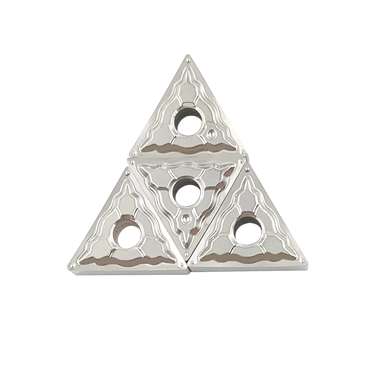 10PCS TNMG331-HA H01 / TNMG160404-HA H01 Carbide Inserts For Aluminum ，For Processing Aluminum, Copper, Plastic, High Strength, High Toughness