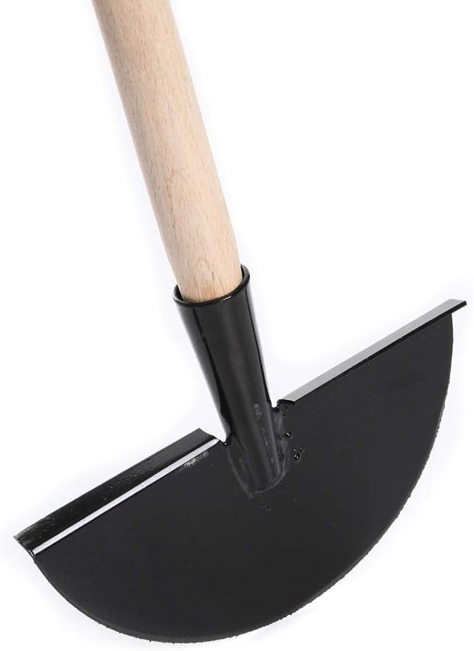 Kantenstecher Rasenstecher Rasenkantenstecher Rasenschneider Kantentrimmer Kantenmesser 118cm Buchenholz Halbmond