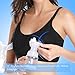 Hands Free Pumping Bra, Lupantte Adjustable Breastfeeding Nursing Bra for Holding Breast Pumps Like Spectra, Lansinoh, Philips Avent, Ameda, Bellababy,etc. (Medium)