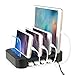 NEXGADGET Detachable Multi-Port USB Charging Station, 24W 4-Port USB Charging Dock (Black)
