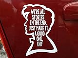 Doctor Who Quote (White) Decal Sticker Car Home Laptop Dye-cut By Boston Deals USA