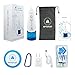 Water Flosser for Teeth Cordless Rechargeable Oral Irrigator Portable & Electric Power Water Picks Professional Dental Flossing for Braces With 4 Jet Tips 3-Modes for Adults&Kids Home&Travel (Blue)