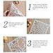 Mandala Wall Wood Furniture Canvas Tile Fabric Painting Stencil, fit for Home DIY Decor, Large Size Paint Stencils, Reusable (12x12 Inch,4pcs)