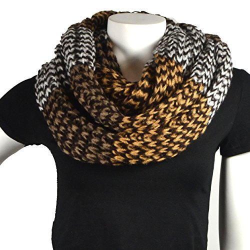 Purse babe Premium Ultra Warm multi-color Winter Infinity Loop Snood Knit Scarf