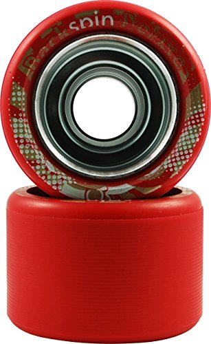Skate Out Loud Backspin Deluxe Skate Wheels -Red