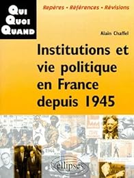Institutions et vie politique en France depuis 1945