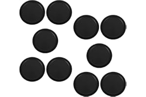 SUPVOX 10pcs Black Replacement Table Hockey Pucks Smooth Surface Small Hockey Accessories for Indoor Tables