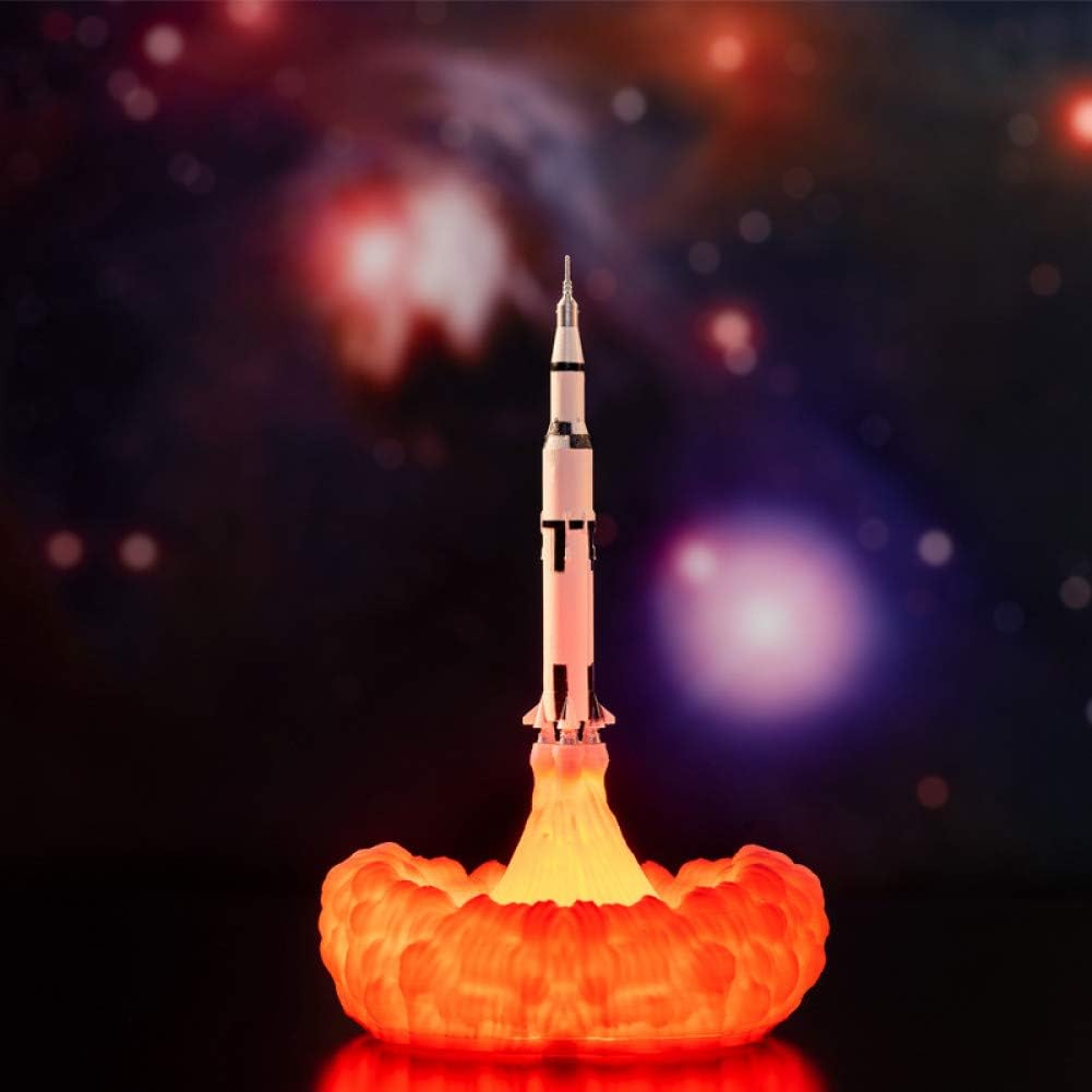 GKJRKGVF 3D Printed Saturn lamp for Lunar Land Space Enthusiasts as Room Decoration Night Light