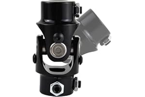 5/8"- 36 Spline x 3/4" DD Black Steering Universal U Joint Single Steering Shaft 83mm