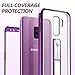 Galaxy S9 Plus Case Clear, Transparent S9+ Back Cover Purple Edges with Kickstand Ring Stand Holder Full Body Shockproof Protective Phone Case for Samsung Galaxy S9 Plus - Lilac Purple