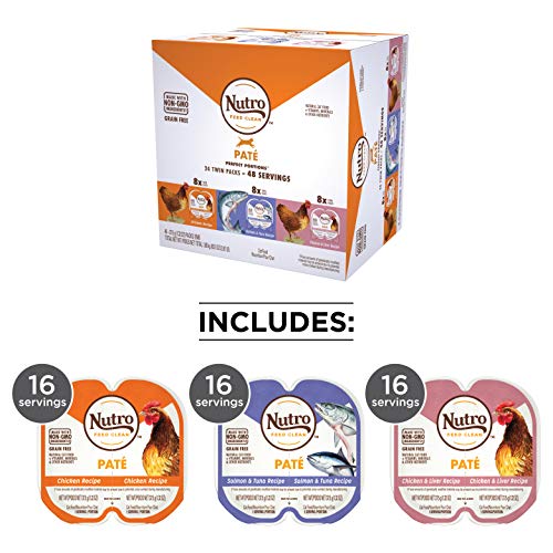 NUTRO Grain Free Natural Adult Wet Cat Food Paté, Chicken Recipe