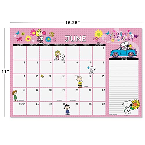 2023 2024 PEANUTS® Desk Calendar Pad, 11Inch x 161/4Inch Size