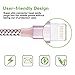 Sngg rgy-sdgdfg iPhone Cable,Lightning to USB Cable 2Pack 10FT Nylon Braided Cord to USB Charging Charger for iPhone 7/7 Plus/6S/6S Plus,SE/5S/5,iPad,iPod Nano 7 (Rose Gold,10FT)