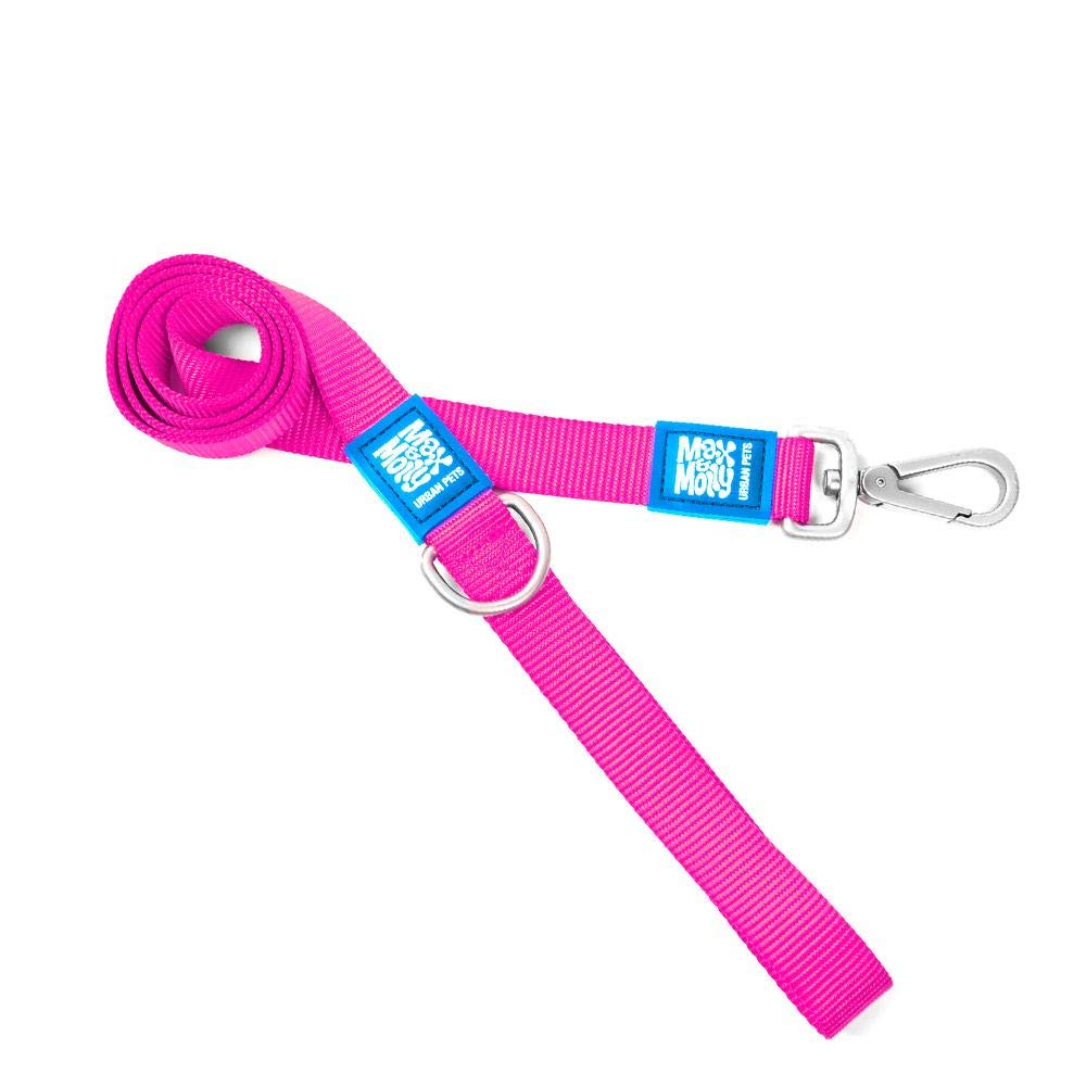 Max & Molly Pure Red And Colorful | Unique Design |Comfortable | Secure | Cushioned Neoprene | Sporty And Elegant | Short Leashes, M