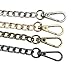 Guo Fa 60CM X 8MM Flat Chain Strap Handbags Replacement Chains for Wallet Clutch Satchel Tote Bag Length Purse Chain Shoulder Crossbody Bags Hardware Chain Four Color 4PCS (24 Inch)