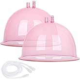 Titoe Buttocks Vacuum Cups 180mL Vacuum Therapy Cupping Machine Accessories Butt Suction Cups with Y-Hose,A Pair