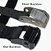 Garage Fit Premium Heavy Duty Replacement Gym Ring Straps - Cross Training, Gymnastics, Fitness, Exercise (Black Straps Only)