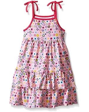 Girls' Flower Shower Tiered Sleeveless Dress
