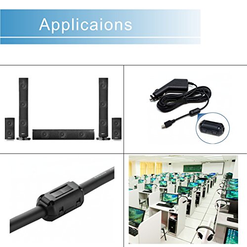 iSKUKA [Pack of 10] Ferrite Beads Clip on Design for HDMI Cable USB