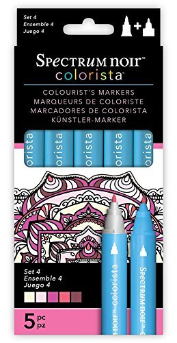 Spectrum Noir Colorista Set 4 Markers, Multi-Colour, 5-Piece by Spectrum Noir Colorista
