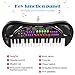 AIMEDYOU Kids Piano Keyboard 32 Keys Portable Electronic Musical Instrument Multi-Function Keyboard Teaching Toys Birthday Christmas Day Gifts for Kids (White)