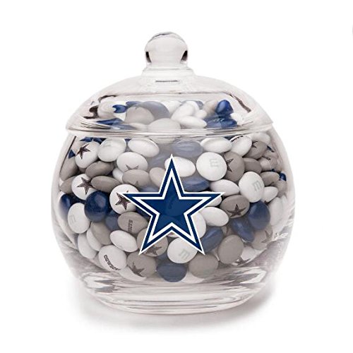 Dallas Cowboys M&M'S Glass Bowl and Candy