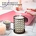Odoga Aromatherapy Essential Oil Diffuser with Decorative Iron Cover, 100 ml Ultrasonic Quiet Cool Mist Humidifier with Warm White Color Candle Light Effect, Remote Control & Low Water Auto Shut-Off