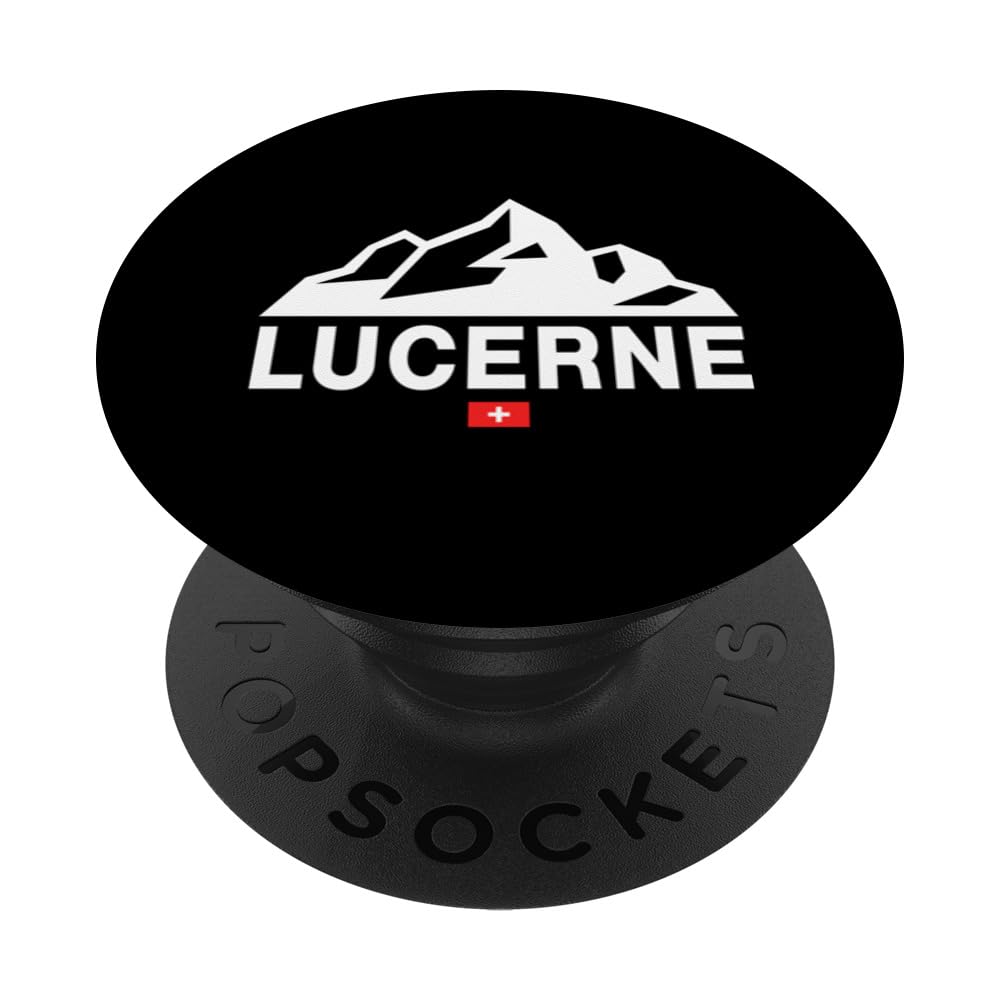 Lucerne Switzerland Attraction Swiss Flag PopSockets Swappable PopGrip