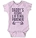 Brisco Brands Fathers Day Daddys Future Gym Partner Baby Bodysuit Jumper Boys