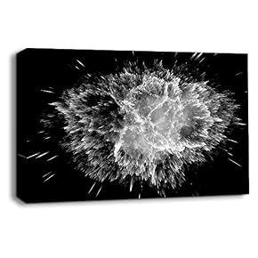 Black and White Energy Wave Pictures Home Wall...