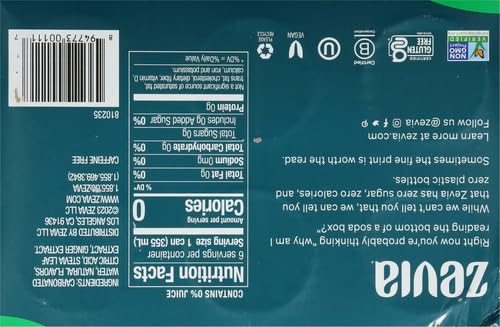 ZEVIA ZERO CALORIE SODA, GINGER ALE, 12 OUNCE CAN