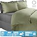 Nestl Light Sage Duvet Cover King Size - Soft Double Brushed King Duvet Cover Set, 3 Piece, with Button Closure, 1 Duvet Cover 104x90 inches and 2 Pillow Shams