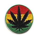 Bob Marley Patches - Marijuana Patch - Cannabis Patch -Leaf Patches - Applique Embroidered patches - Iron on Patches - Backpack Patches - Size 6 x 6 Cm.