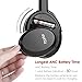Over Ear Noise Cancelling Headphones with Microphone, Wired Stereo Headsets with Case for Air-Travel