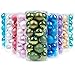 KI Store 24ct Christmas Ball Ornaments Shatterproof Christmas Decorations Tree Balls Pastel for Holiday Wedding Party Decoration, Tree Ornaments Hooks Included 2.36” (60mm Lime Green)