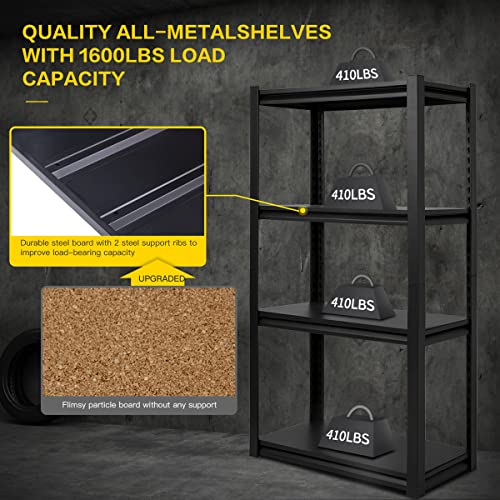 Raybee Garage Shelving Heavy Duty Shelving Units and Storage 1640LBS