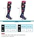 3 Pairs Moderate Compression Socks Women 15-20mmHg Wide Calf Ladies' Knee High Compression Stockings Fashion Support Socks for Sports, Exercise, Gym, Running, Nurses, Maternity, Pregnancy, L/XL