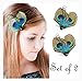Set of 2 Butterfly Peacock Feather Hair Clip, Feather Hair Pins, Wedding Feather Fascinator, Bridesmaid Gift Peacock Accessory