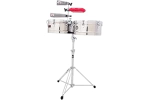 LATIN PERCUSSION LP256-S Tito Puente Timbales 13" & 14" Shells/Stainless