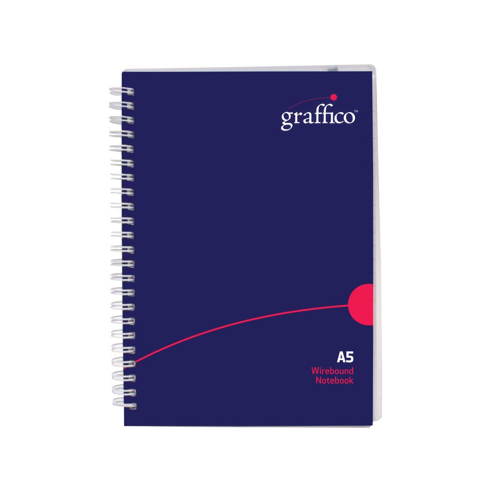 GRAFFICO A5 Twin Wire Polypropylene Notebook of 140 Pages (Pack of 1)