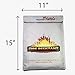 Fireproof Document Bag - Fire Resistant Money Box - 15” x 11” Zipper & Velcro Closure,NON-ITCHY Silicone Coated Fiberglass Holder- Fireproof Safe Storage for Documents, Valuables, Jewelry or Money