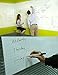 White Board Sheet-1.47 * 6.56ft Dry Erase Board Sticker for Home, Office&Stores Messages Using, ECO-Friendly PVC White Board Sticker for Kids Education&DIY Works
