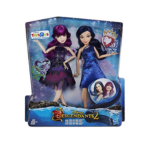 Exclusive disney descendants 2 mal and evie 2 pack doll…