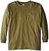 Berne Men's Heavyweight Pocket Tee, Long Sleeve, XXX-Large Regular, Light Olive