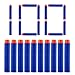 QUN FENG Refill Bullet Darts 100 Pack for Ammo Nerf N-strike Modulus Elite Bullets Blasters Rebelle Dart Guns Toy for boys,blue