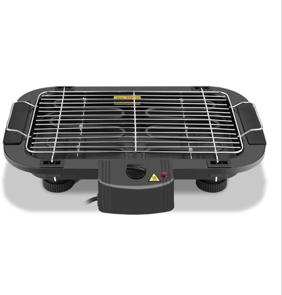 Electric Smokeless Portable Grill Indoor Barbecue Stove Filled with Water Drip Tray To Reduce Odor Smoke, 1300 W (Smokeless Grill)