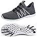 SUOKENI Women's Quick Drying Slip On Water Shoes for Beach or Water Sports Darkgrey,Size:US 7.5/EU 38