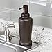 iDesign 93780 Kent Plastic Liquid Soap Pump and Lotion Dispenser for Kitchen, Bathroom, Sink, Vanity, 3.46
