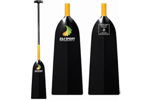 Z&J SPORT Dragon Boat Paddle Carbon Fiber with T Handle and Anti Skid Grip, IDBF Approved Paddle with Waterline Storm Model, Full Carbon Dragon Boat Paddles for Dragon Boat Team